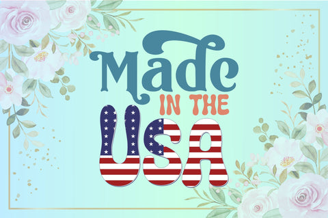 Retro Made In The Usa Sublimation Creativeart88 