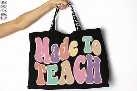 Retro Made To Teach Sublimation Creativeart88 