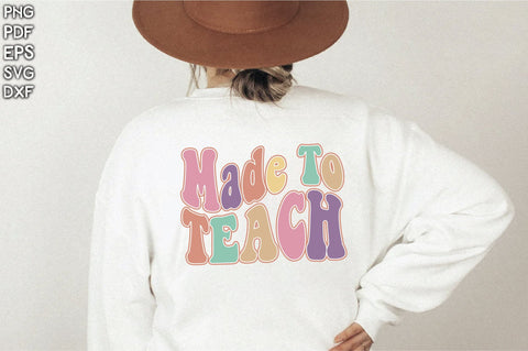 Retro Made To Teach Sublimation Creativeart88 