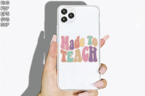 Retro Made To Teach Sublimation Creativeart88 