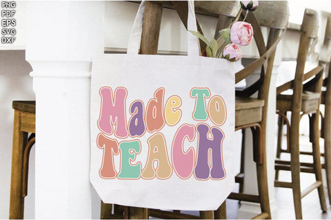 Retro Made To Teach Sublimation Creativeart88 