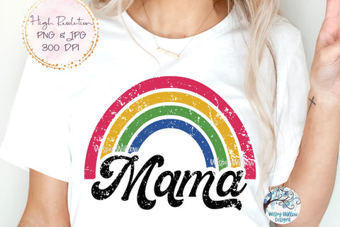 Retro Mama and Mini PNG Sublimation Sublimation Wispy Willow Designs 