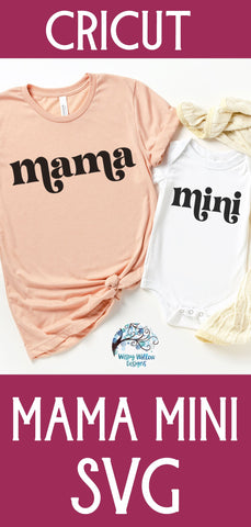 Retro Mama and Mini SVG SVG Wispy Willow Designs 