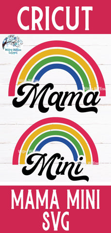 Retro Mama and Mini SVG SVG Wispy Willow Designs 