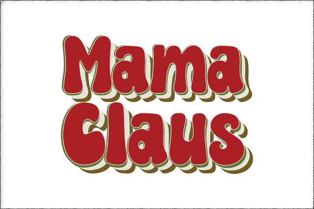 Retro Mama Claus Sublimation Sublimation Jagonath Roy 
