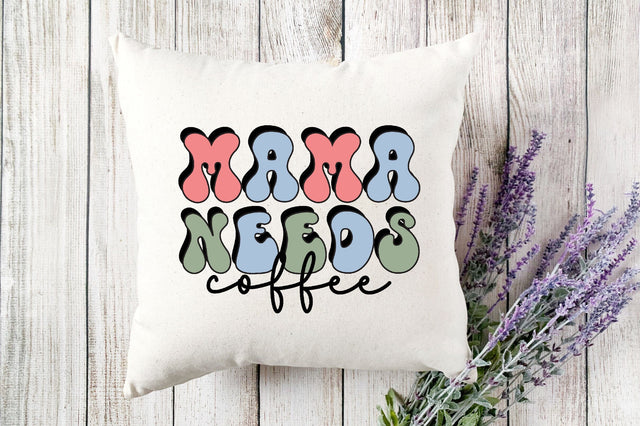 Retro Mama needs coffee SVG SVG SVGista 