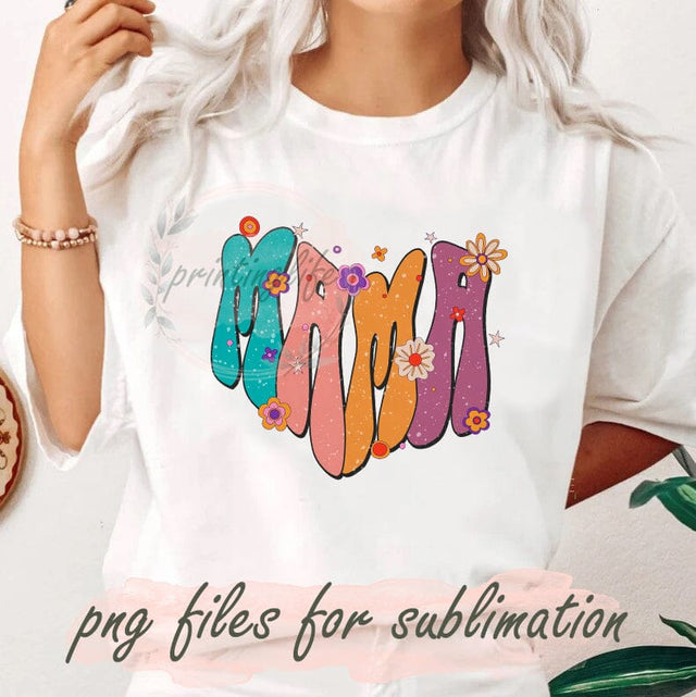 Retro Mama Png Bundle, Boho Mama Png, Mom Life Png, Retro Mama Design, Mama Groovy Png, Mama Flowers Png, Mother's Day Png Sublimation PrintingLife 