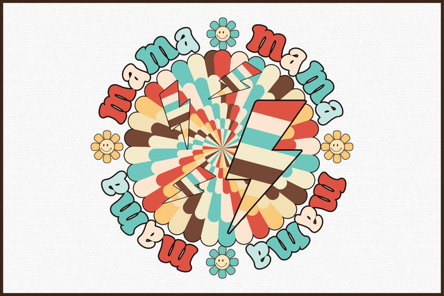 Retro Mama PNG Sublimation Design Sublimation designartist 