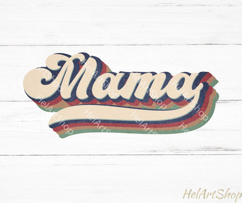Retro Mama Png, Sublimation Png Sublimation _HelArtShop_ 