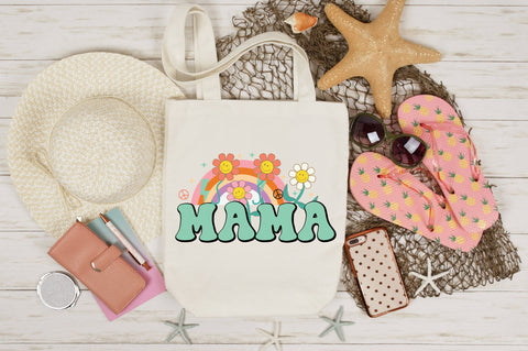 Retro Mama Rainbow PNG Sublimation SVG designartist 