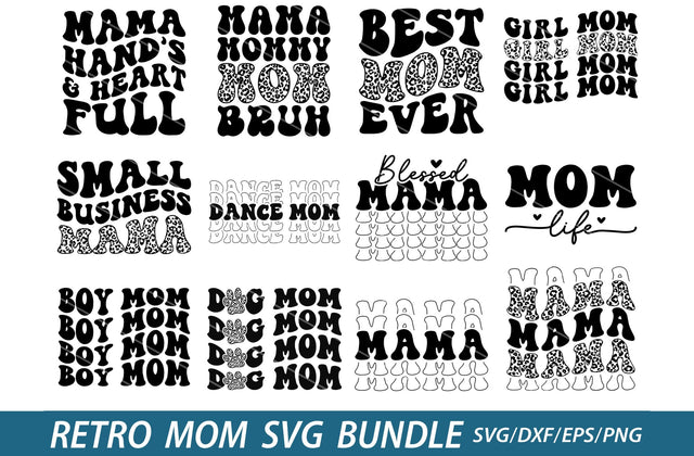 Retro Mama Svg Bundle, Mom Life Svg, Mom Quotes Svg, Cute Mama T-shirt, Gift For Mother's Day, Cute Simple Mama, Retro Mama T-shirt,Mom Gift SVG MD mominul islam 