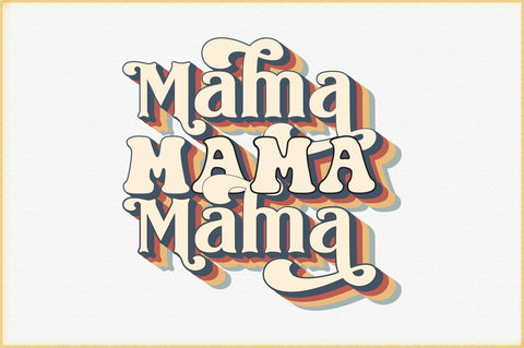 Retro Mama Svg Design SVG Creativeart88 