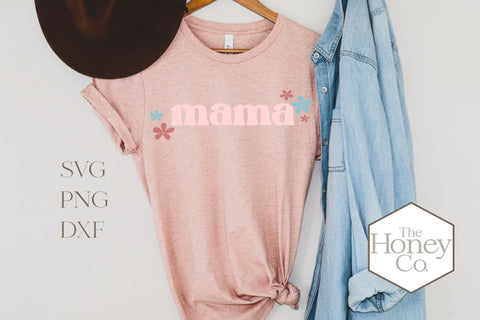Retro Mama SVG PNG DXF Hand Lettered Cut File Bundle SVG The Honey Company 