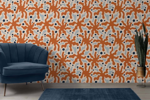 Retro Matisse Flowers Seamless Patterns Digital Pattern Rin Green 