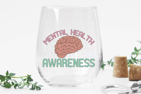 Retro Mental Health Awareness Sublimation Sublimation Creativeart88 