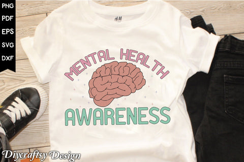 Retro Mental Health Awareness Sublimation Sublimation Creativeart88 