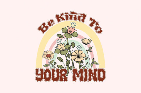 Retro Mental Health sublimation Bundle Sublimation Creativeart88 