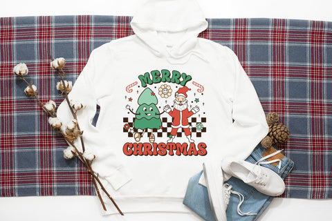 Retro Merry Christmas Sublimation Design Sublimation CraftLabSVG 