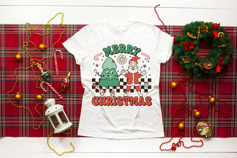 Retro Merry Christmas Sublimation Design Sublimation CraftLabSVG 