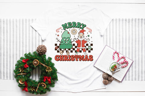 Retro Merry Christmas Sublimation Design Sublimation CraftLabSVG 