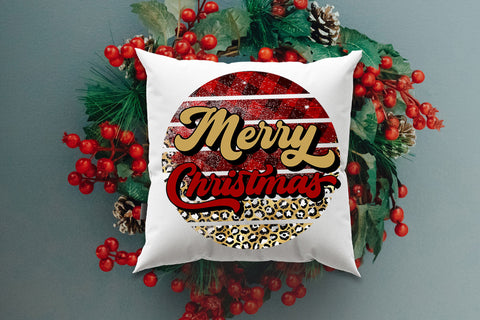 Retro Merry Christmas Sublimation I Holiday Sublimation PNG Sublimation Happy Printables Club 