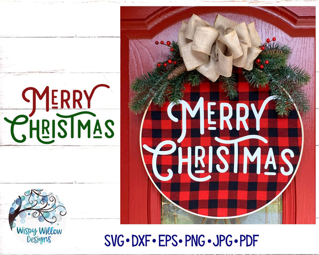 Retro Merry Christmas SVG SVG Wispy Willow Designs 