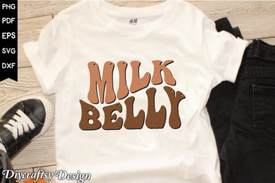 Retro Milk Belly Sublimation Sublimation Creativeart88 