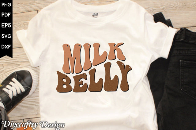 Retro Milk Belly Sublimation Sublimation Creativeart88 