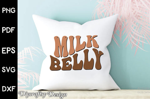 Retro Milk Belly Sublimation Sublimation Creativeart88 