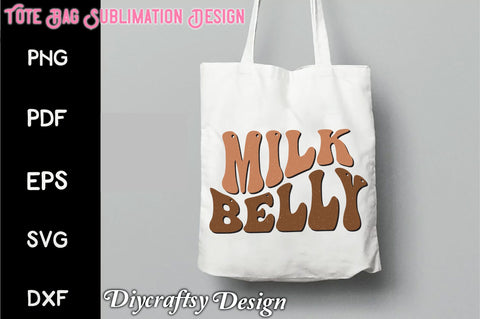 Retro Milk Belly Sublimation Sublimation Creativeart88 