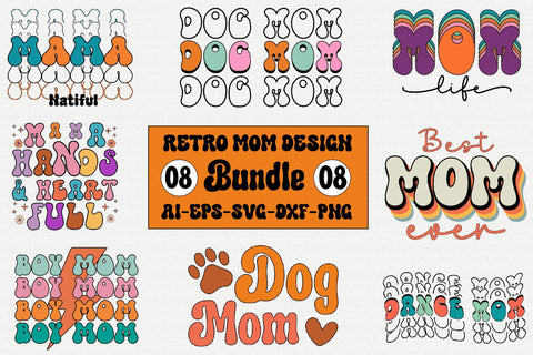 Retro Mom Design Bundle SVG SVGista 
