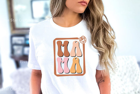 Retro Mom SVG Design, Mama SVG FiveStarCrafting 