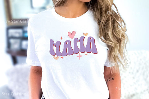 Retro Mom SVG Design, mama SVG FiveStarCrafting 