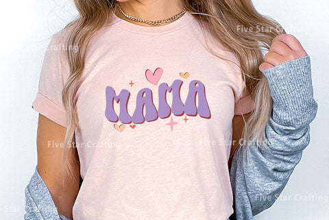 Retro Mom SVG Design, mama SVG FiveStarCrafting 