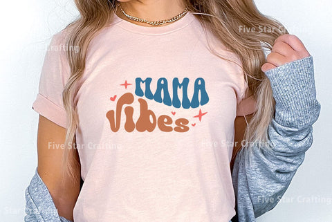 Retro Mom SVG Design, Mama vibes SVG FiveStarCrafting 