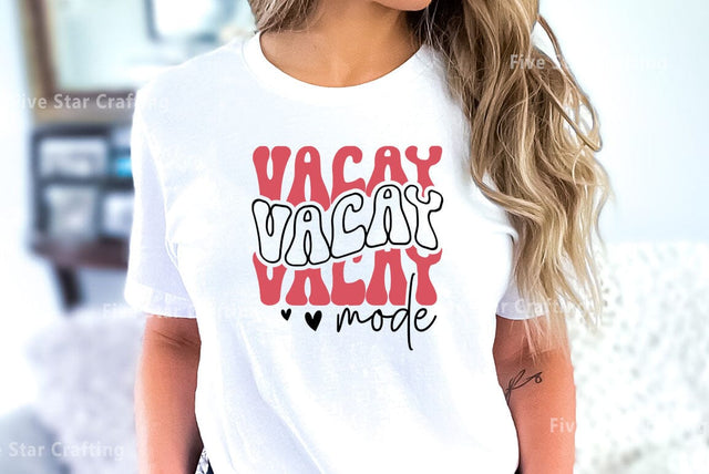 Retro Mom SVG Design, vacay mode SVG FiveStarCrafting 