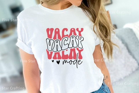 Retro Mom SVG Design, vacay mode SVG FiveStarCrafting 