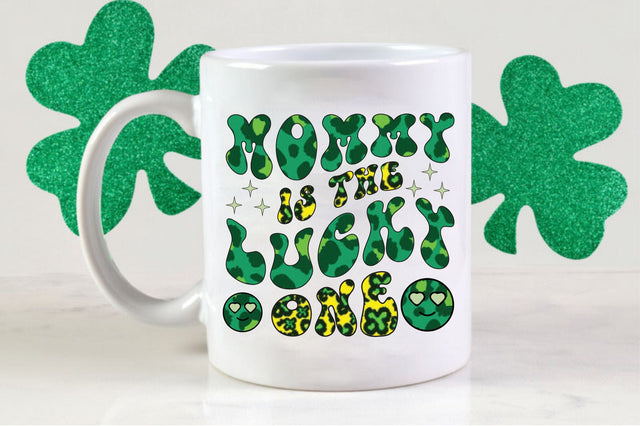 Retro mommy is the lucky one Sublimation Sublimation SVGista 