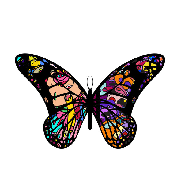 Retro Monarch Butterfly Colorful sublimation Download png, Retro Butterfly Design, summer sublimation, spring png, Monarch butterfly png Sublimation Whitetailcrafts 