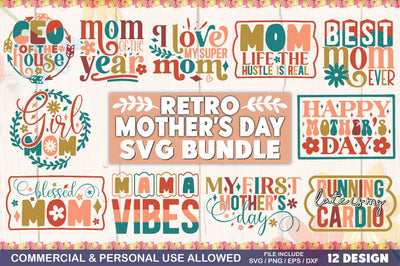 Retro Mother's Day SVG Bundle SVG Ariyan 