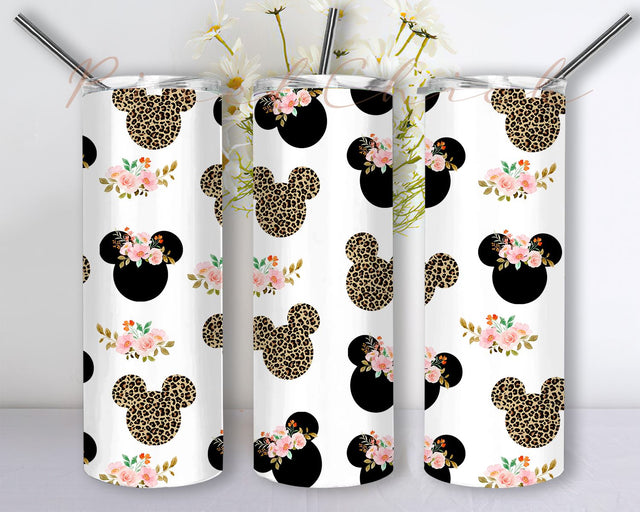 Retro Mouse Cartoons Characters 20oz Skinny Tumbler Sublimation Designs Sublimation PixelChick 