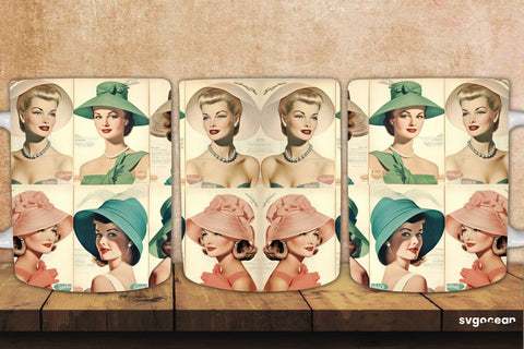 Retro Mug Wrap | 11 oz | Sublimation Sublimation SvgOcean 