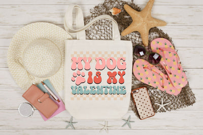 Retro My Dog Is my Valentine Sublimation SVGista 