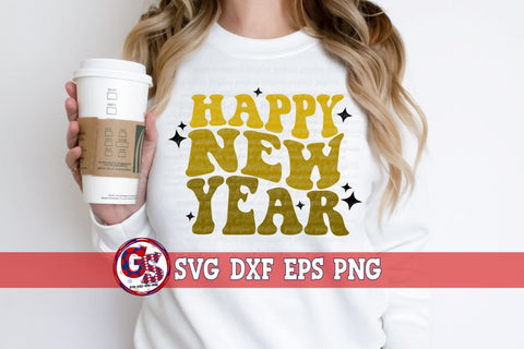 Retro New Year Bundle SVG DXF EPS PNG SVG Greedy Stitches 