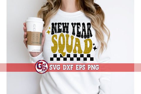 Retro New Year Bundle SVG DXF EPS PNG SVG Greedy Stitches 