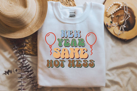 Retro New Year Sublimation Bundle SVG Rupkotha 