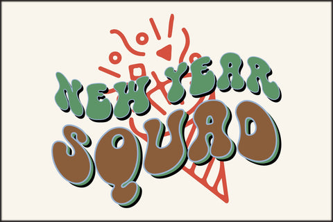 Retro New Year Sublimation Bundle SVG Rupkotha 