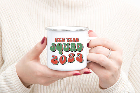 Retro New Year Sublimation Bundle SVG Rupkotha 