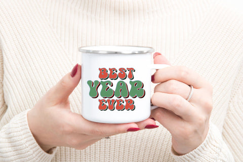Retro New Year Sublimation Bundle SVG Rupkotha 