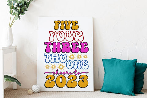 Retro New Year SVG Bundle SVG Regulrcrative 